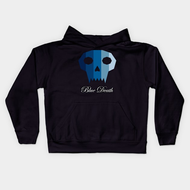 Blue death Kids Hoodie by Aleksandar NIkolic